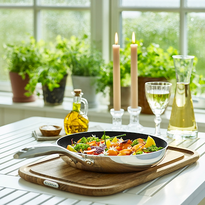 Scanpan Haptiq stegepandesæt Ø20+Ø28 cm