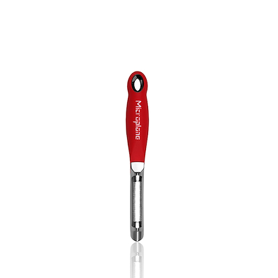 Microplane Professionel skræller med savtakket blad rød