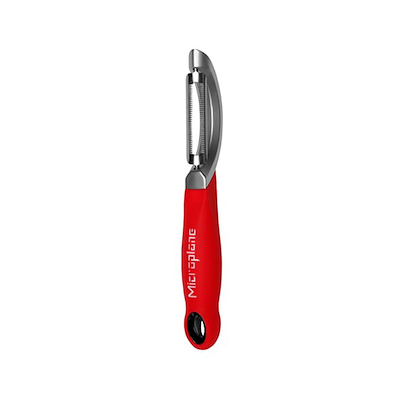 Microplane Professionel skræller med savtakket blad rød