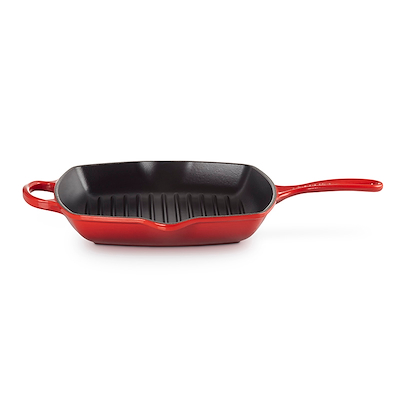 Le Creuset Signature støbejern grillpande 26 cm cerise