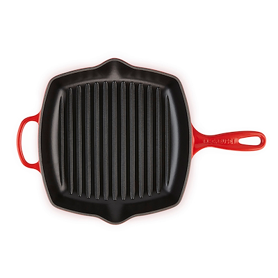 Le Creuset Signature støbejern grillpande 26 cm cerise