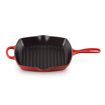 Le Creuset Signature støbejern grillpande 26 cm cerise