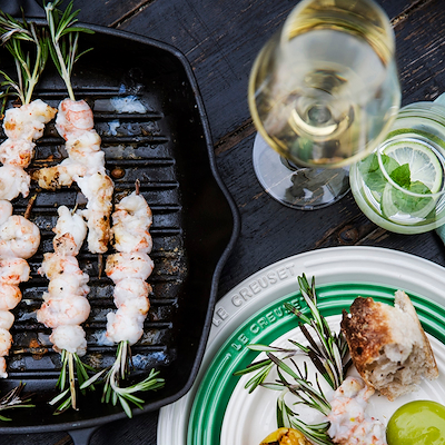 Le Creuset Signature støbejern grillpande 26 cm matte black