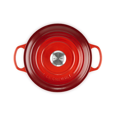 Le Creuset Signature støbejern rund gryde Ø24 cm cerise