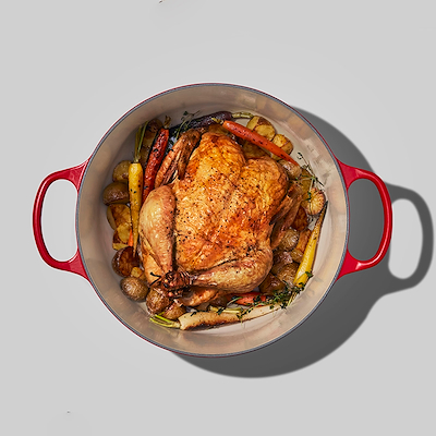 Le Creuset Signature støbejern rund gryde Ø24 cm cerise