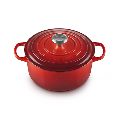 Le Creuset Signature støbejern rund gryde Ø 24 cm cerise