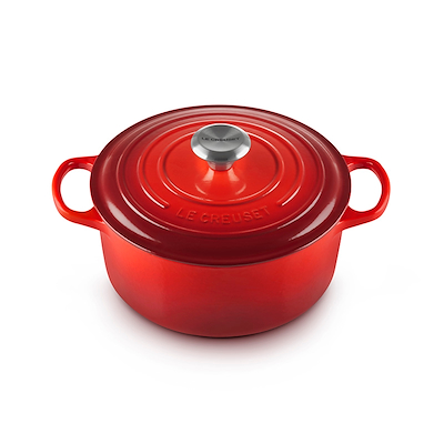 Le Creuset Signature støbejern rund gryde Ø 24 cm cerise