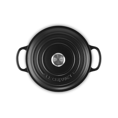 Le Creuset Signature støbejerns rund gryde 22 cm matte black