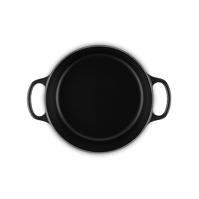 Le Creuset Signature støbejerns rund gryde 22 cm matte black