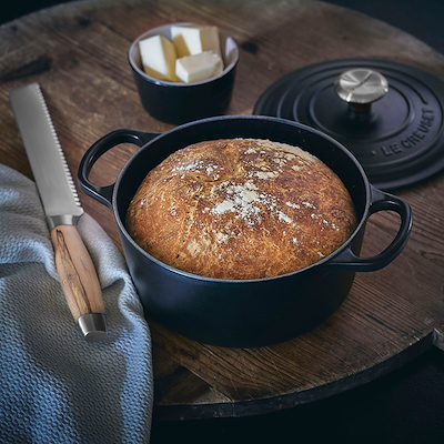 Le Creuset Signature støbejerns rund gryde 22 cm matte black