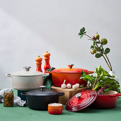 Le Creuset Signature støbejerns rund gryde 22 cm matte black