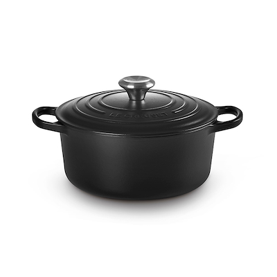 Le Creuset Signature støbejern rund gryde Ø24 cm matte black