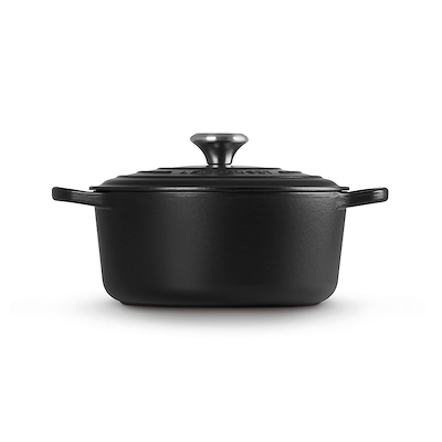 Le Creuset Signature støbejern rund gryde Ø24 cm matte black