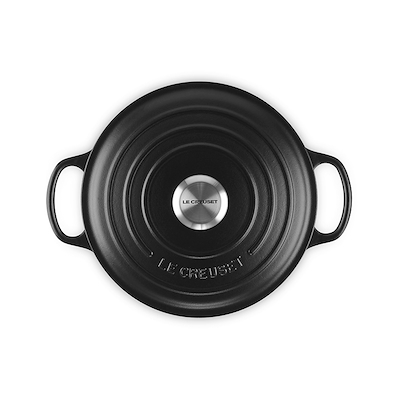 Le Creuset Signature støbejern rund gryde Ø24 cm matte black