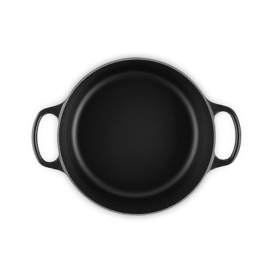 Le Creuset Signature støbejern rund gryde Ø24 cm matte black