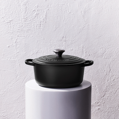 Le Creuset Signature støbejern rund gryde Ø24 cm matte black
