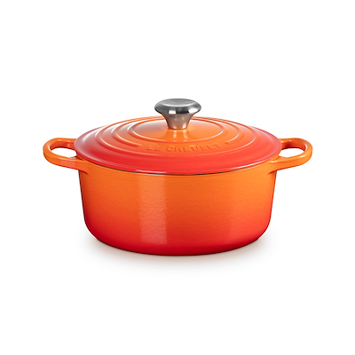 Le Creuset Signature støbejern rund gryde Ø24 cm volcanic