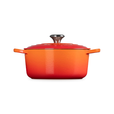 Le Creuset Signature støbejern rund gryde Ø24 cm volcanic