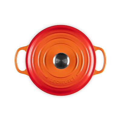 Le Creuset Signature støbejern rund gryde Ø24 cm volcanic