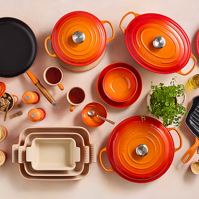 Le Creuset Signature støbejern rund gryde Ø24 cm volcanic