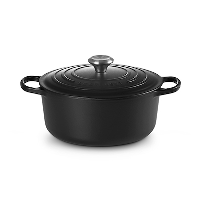 Le Creuset Signature støbejern rund gryde Ø26 cm matte black