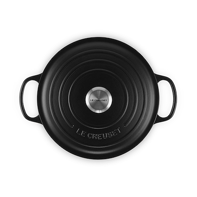 Le Creuset Signature støbejern rund gryde Ø26 cm matte black