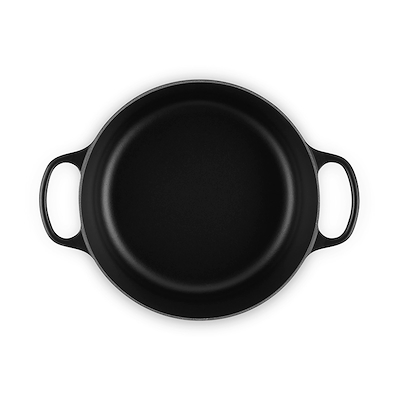 Le Creuset Signature støbejern rund gryde Ø26 cm matte black