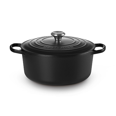 Le Creuset Signature støbejern rund gryde Ø28 cm matte black