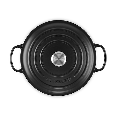 Le Creuset Signature støbejern rund gryde Ø28 cm matte black