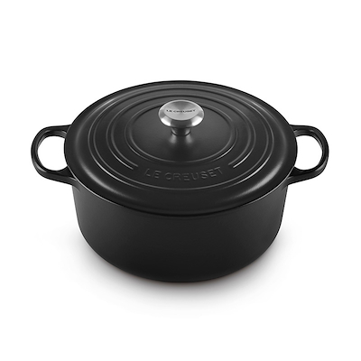 Le Creuset Signature støbejern rund gryde Ø28 cm matte black