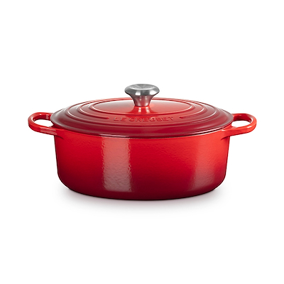 Le Creuset Signature støbejern oval gryde Ø29 cm cerise