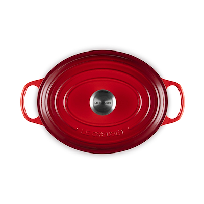 Le Creuset Signature støbejern oval gryde Ø29 cm cerise