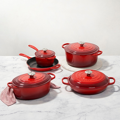 Le Creuset Signature støbejern oval gryde Ø29 cm cerise