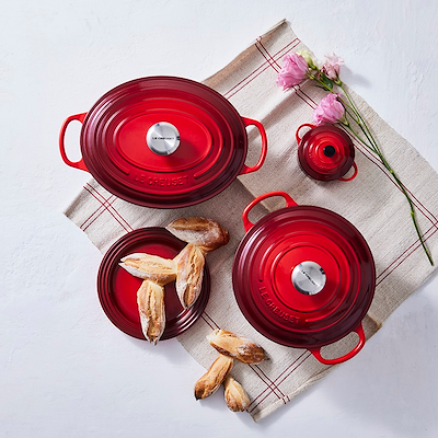 Le Creuset Signature støbejern oval gryde Ø29 cm cerise