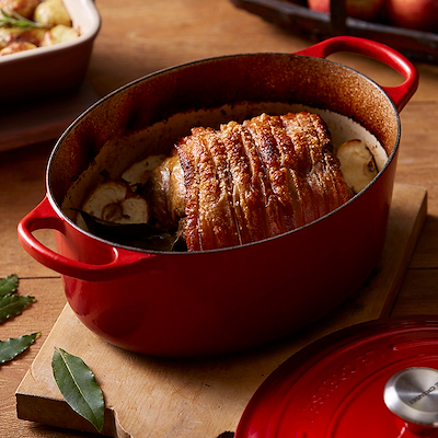 Le Creuset Signature støbejern oval gryde Ø29 cm cerise