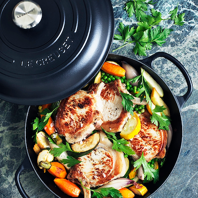 Le Creuset Signature støbejern buffetgryde Ø30 cm matte black