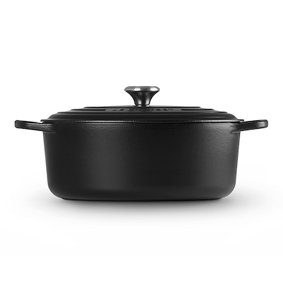 Le Creuset Signature støbejern oval gryde Ø31 cm matte black
