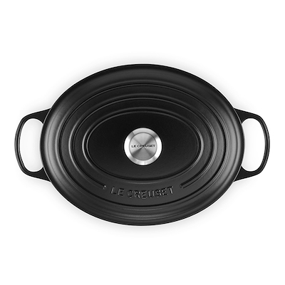 Le Creuset Signature støbejern oval gryde Ø31 cm matte black