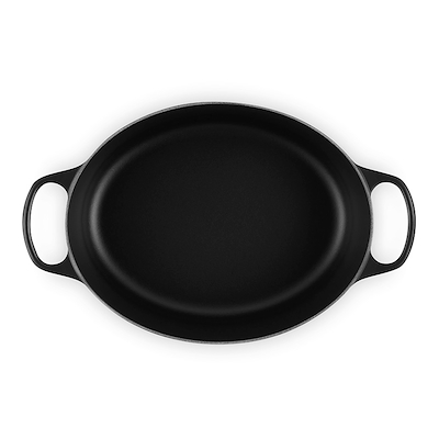 Le Creuset Signature støbejern oval gryde Ø31 cm matte black