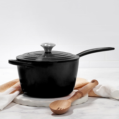 Le Creuset Signature støbejern kasserolle Ø16 cm black