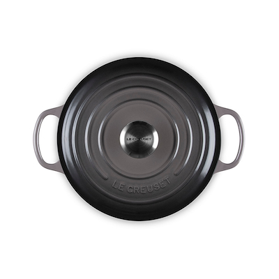 Le Creuset Signature støbejern rund gryde Ø24 cm flint