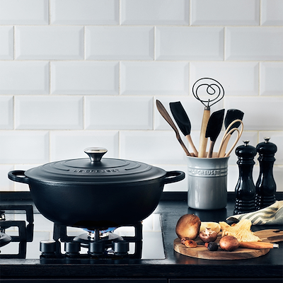 Le Creuset Signature støbejern stegegryde Ø32 cm matte black