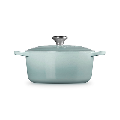 Le Creuset Signature støbejern rund gryde Ø24 cm sea salt