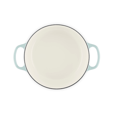 Le Creuset Signature støbejern rund gryde Ø24 cm sea salt