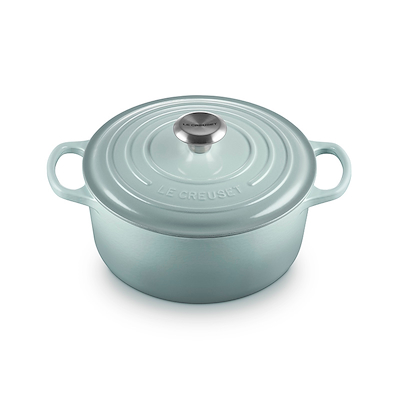 Le Creuset Signature støbejern rund gryde Ø24 cm sea salt