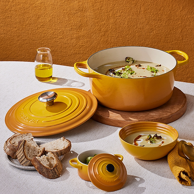 Le Creuset Signature støbejern rund gryde Ø24 cm nectar