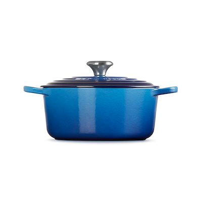 Le Creuset Signature støbejern rund gryde Ø24 cm azure