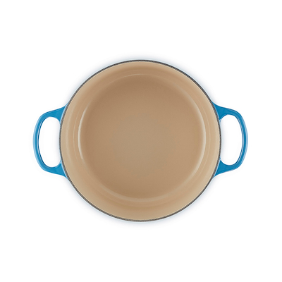 Le Creuset Signature støbejern rund gryde Ø24 cm azure