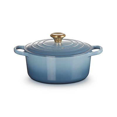 Le Creuset Signature støbejern rund gryde Ø24 cm chambray