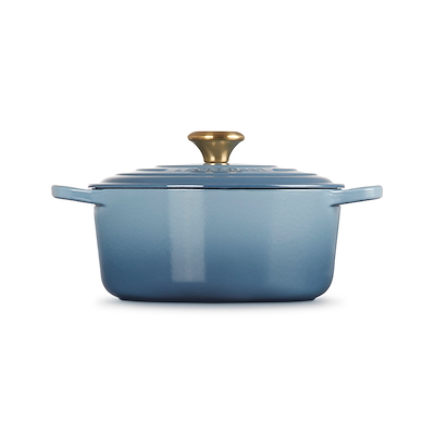 Le Creuset Signature støbejern rund gryde Ø24 cm chambray